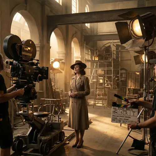 Captivating Woman Actor in Full-Body Portrait | Cinematic Shot