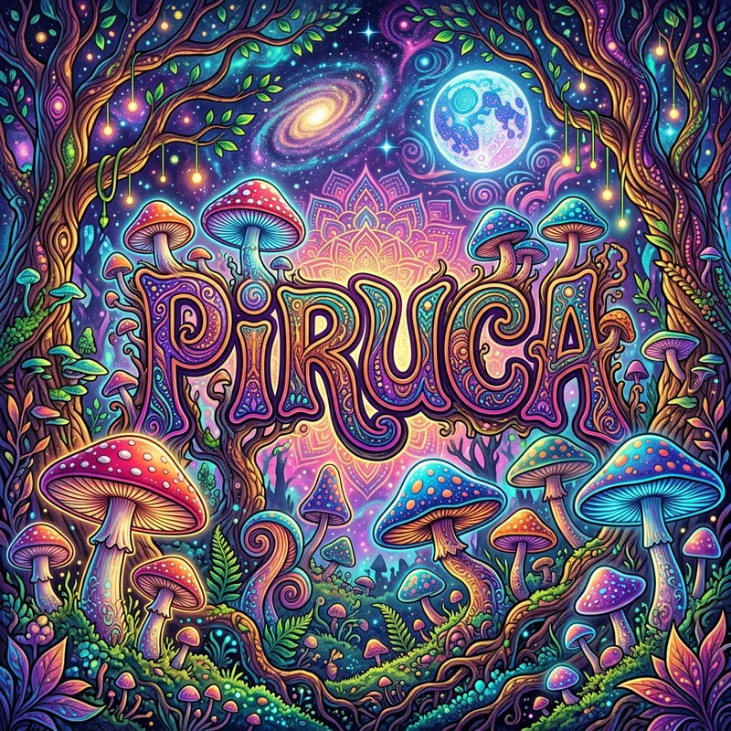 Psychedelic Mushroom Art - PIRUCA Design Psychedelic Mushroom Art - PIRUCA Design