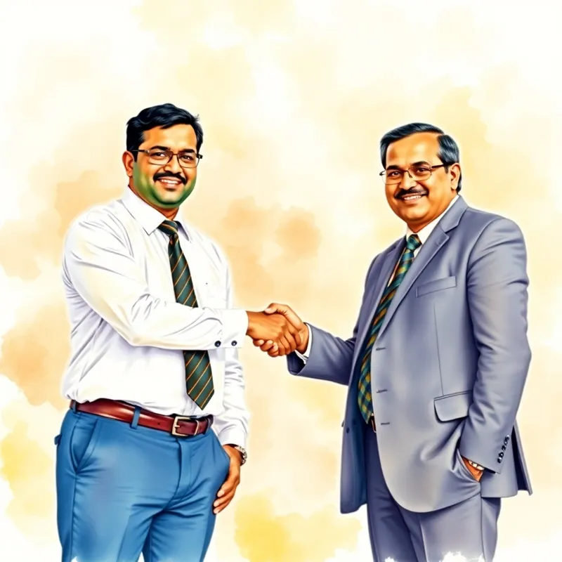 High Class Indian Lawyers - Handshake & Smiles