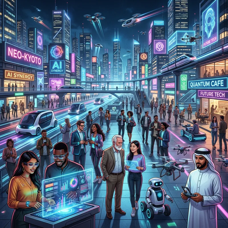 Tech Lovers' Futuristic Urban Vision