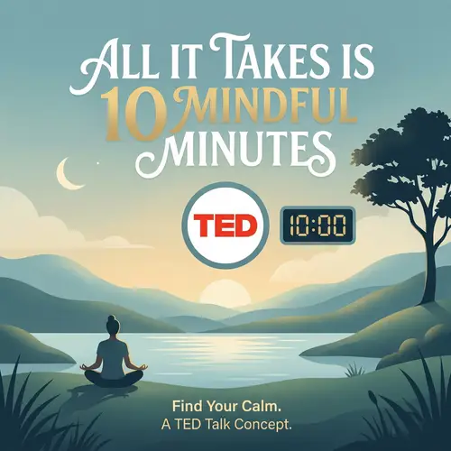 10 Mindful Minutes: TED Talks Poster Design