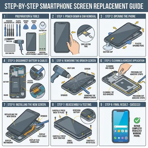 Step-by-step Guide to Replace Screen on Generic Smartphone