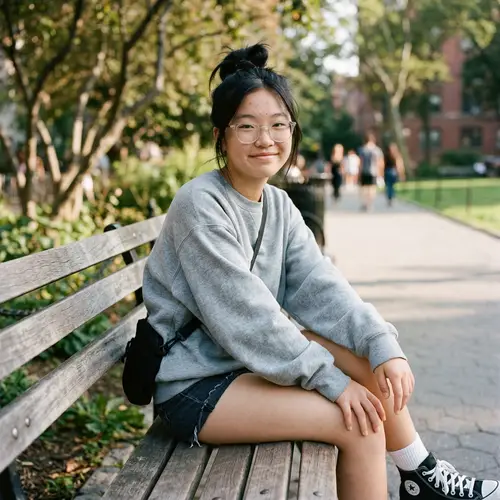 Trendy Teen Fashion: Oversized Sweaters & Shorts