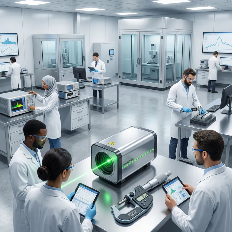 Modern Metrology Scene | High-Tech Lab Imagery