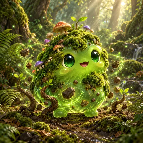 MOSSBLOB: Adorable Level 10 Earth Monster Pet