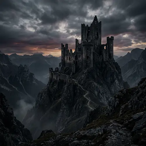 Dark Castle on Mountain | Explore the Derelict Structure