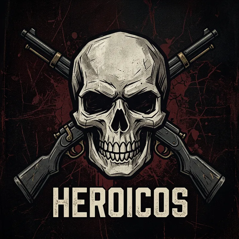 Heroicos Skull with Guns: Symbolic Representation of Courage Heroicos Skull with Guns: Symbolic Representation of Courage