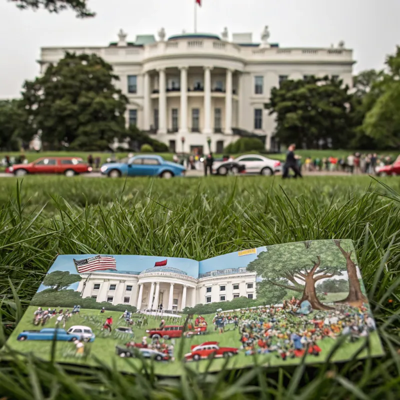 Find Waldo in Front of the White House Scene