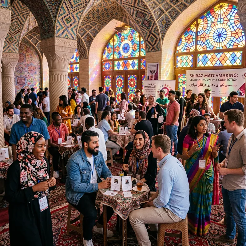 Diverse Connections: Vibrant Matchmaking at Nasir al-Mulk Mosque