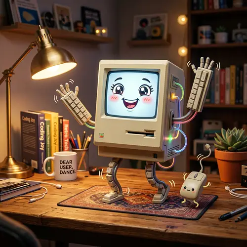 Dancing Computer: Joyful Computer with Anthropomorphic Features