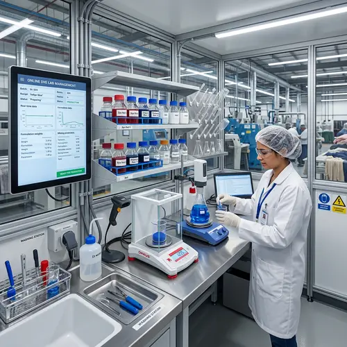 Organized Online Dye Solution Lab