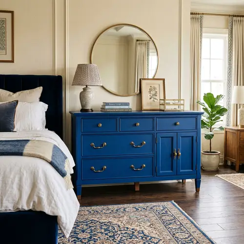 Royal Blue Bedroom Cabinet for Stylish Interiors