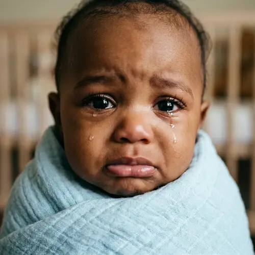 Sad Baby | Emotional Infant Photography