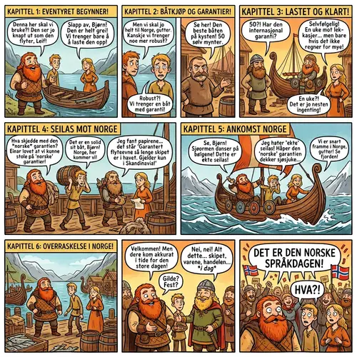 Viking Adventures: A Humorous Comic Journey