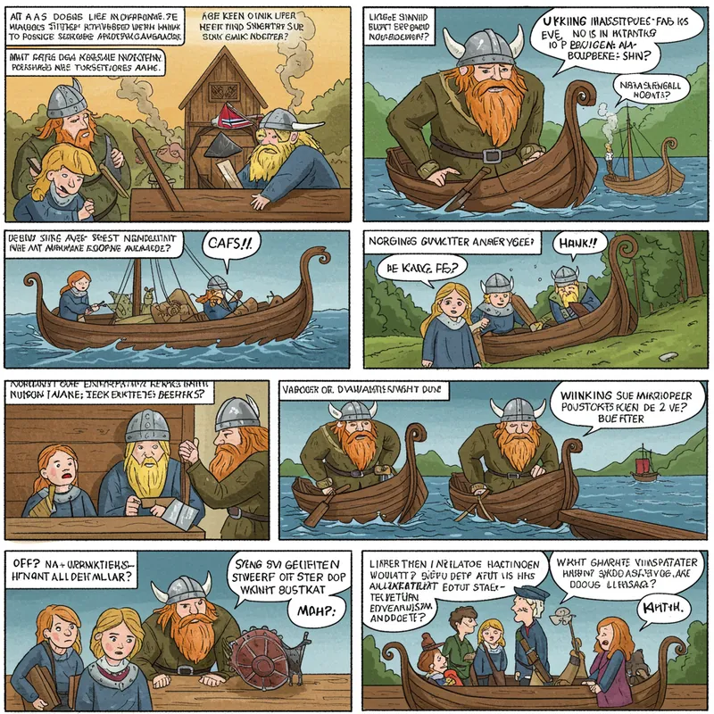 Viking Adventures: A Humorous Comic Journey
