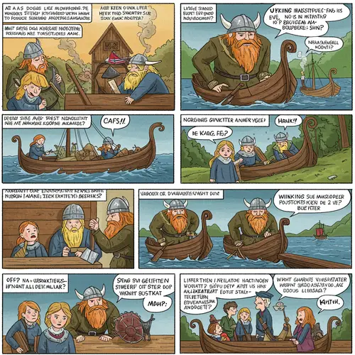 Viking Adventures: A Humorous Comic Journey
