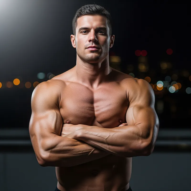 Muscular Body: Shirtless Transformation