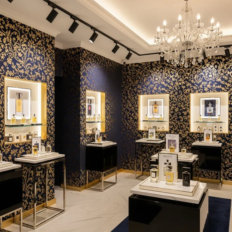 Luxury Perfume Store Background Designs