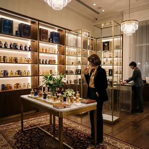 Luxury Perfume Store Background Designs