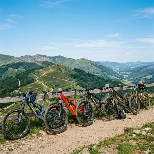 Explore Rugged BTT Bicycles on Scenic Landscape