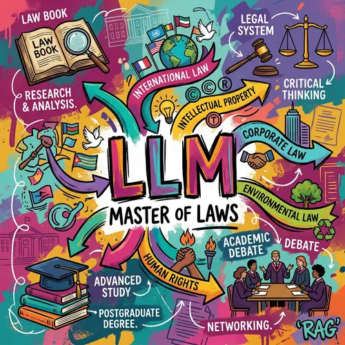 RAG Style Master of Laws (LLM) Illustration