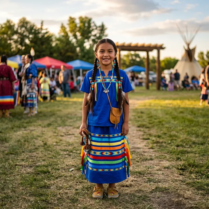 Young Native American Girl - Cultural Heritage