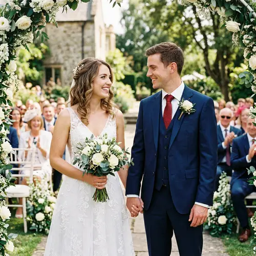 Realistic Wedding Image of Caitlin Snow & Barry Allen