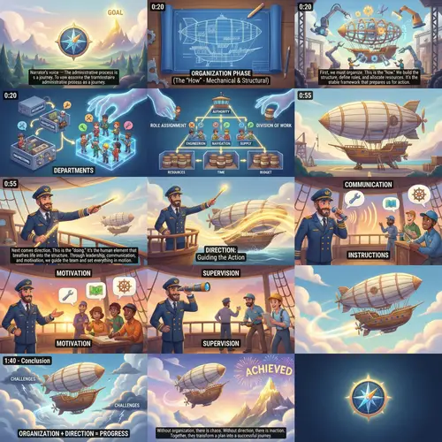 Creative 2-Minute Animated Sequence on Direction and Organization