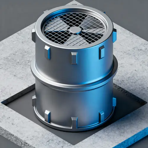 Isometric Nuclear Waste Cask Design