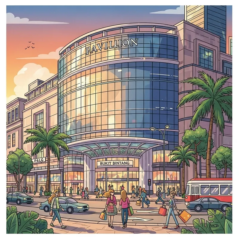 Pavilion Bukit Bintang Malaysia Photo Illustration