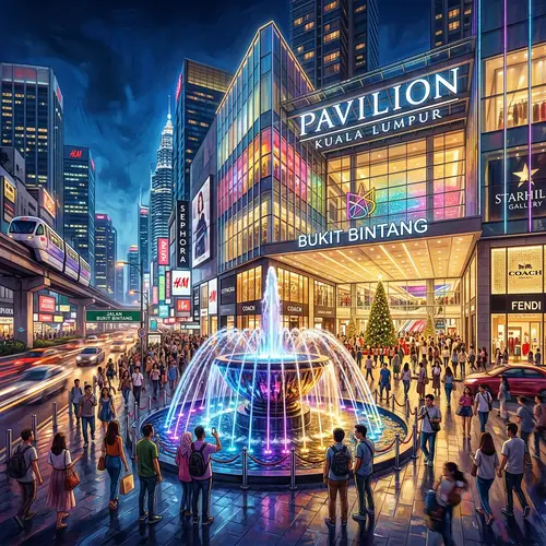 Pavilion Bukit Bintang Malaysia Photo Illustration