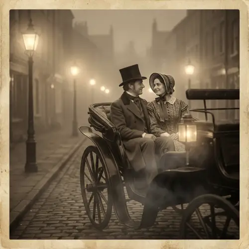 Victorian Romance: Carriage Portrait Photography