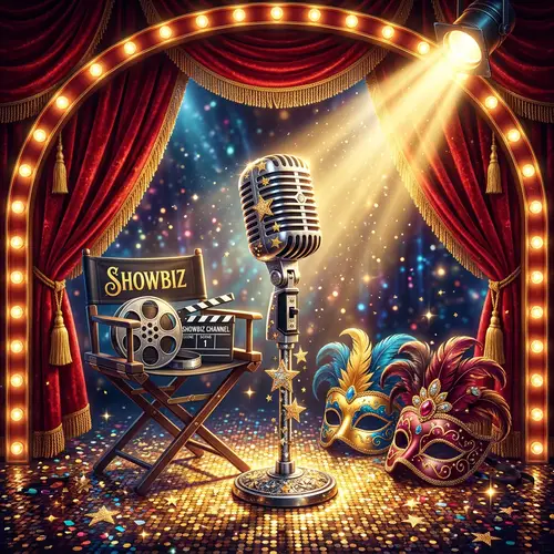 Vibrant Showbiz-Themed Avatar: Spotlight on Glamour