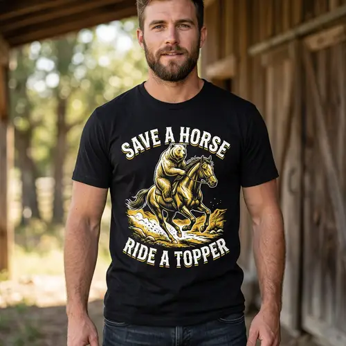 Save a Horse Ride a Topper Shirt Design