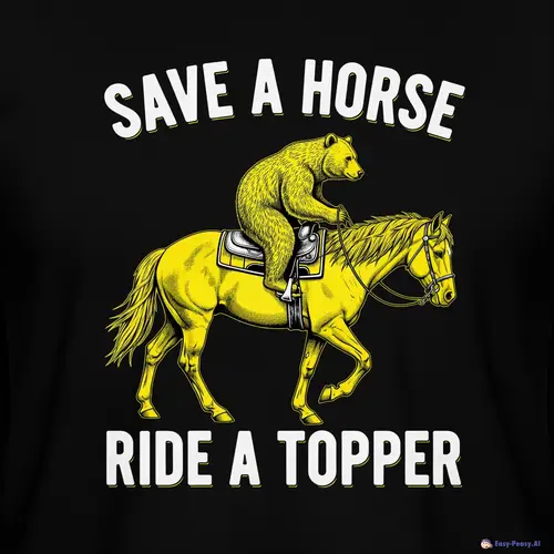 Save a Horse Ride a Topper Shirt Design