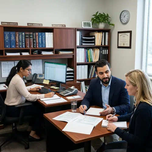 Professional Tax Services Office | Tax Experts Consulting Scene