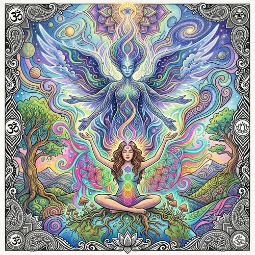 Divine Energy and Spiritual Awakening Art