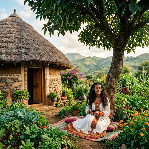 Beautiful Ethiopian Traditional Home and Garden