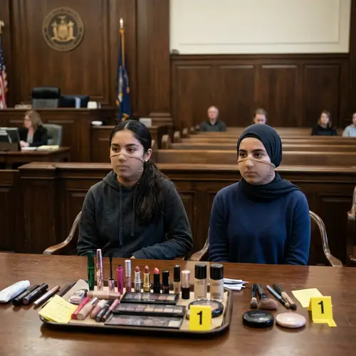 Courtroom Cosmetics Evidence with Bandit Masks