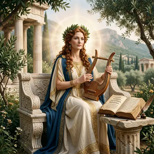 Calliope, Muse of Epic Poetry: Serene and Majestic Depiction