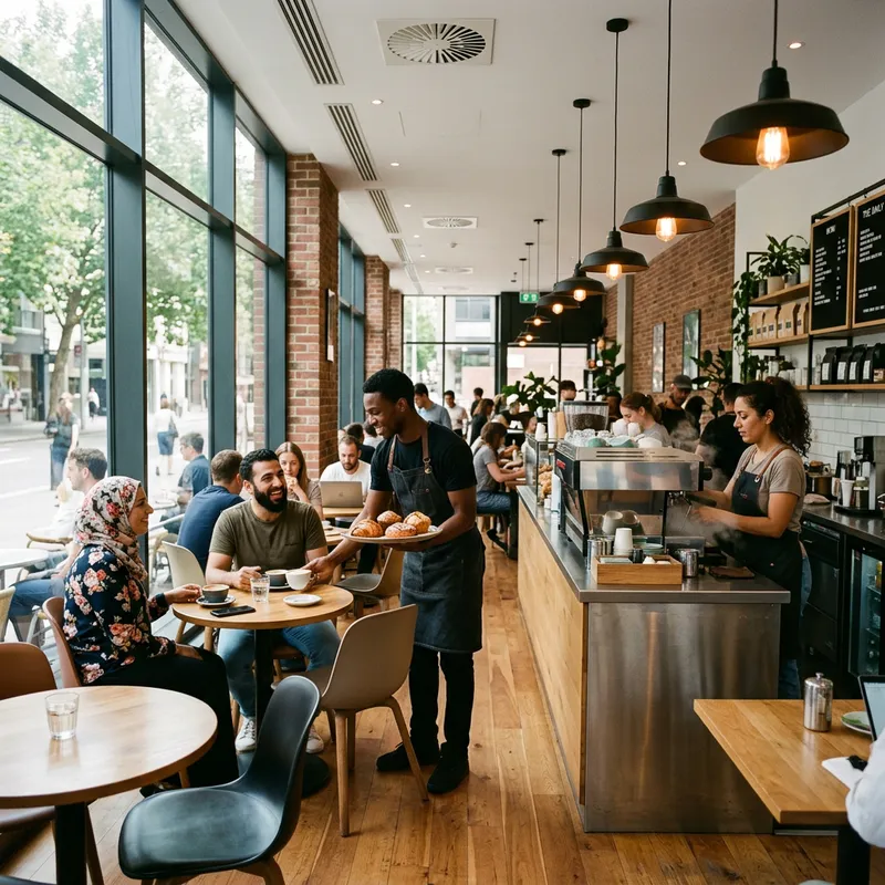 Cozy Modern Cafe: A Welcoming Retreat