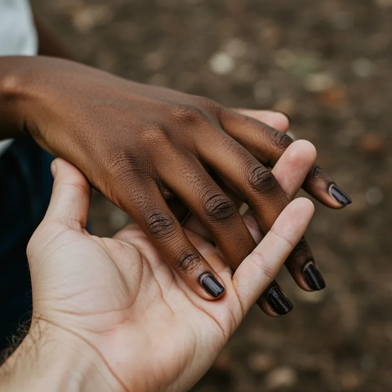 Embracing Diversity: Hand Holding Connection