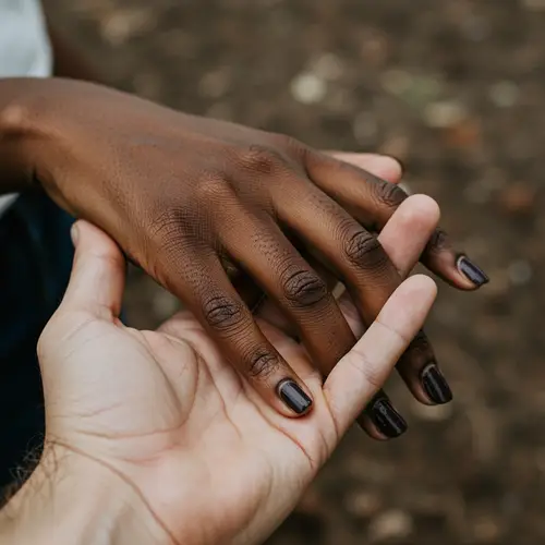 Embracing Diversity: Hand Holding Connection