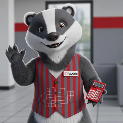 PayGrid Payroll Mascot Design