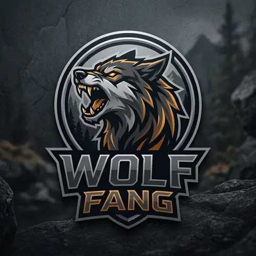 Wolf Fang Logo Design - Bold and Captivating Fonts