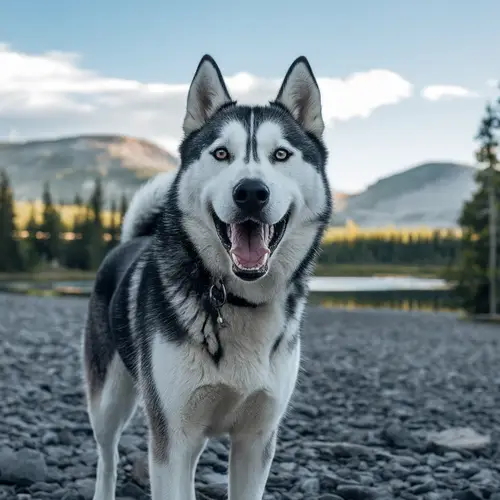 Husky Dog with Love - Adorable Moments