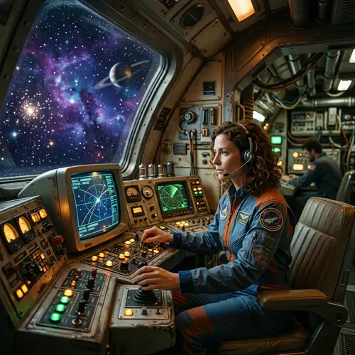 Retro-Futuristic Spaceship Adventures