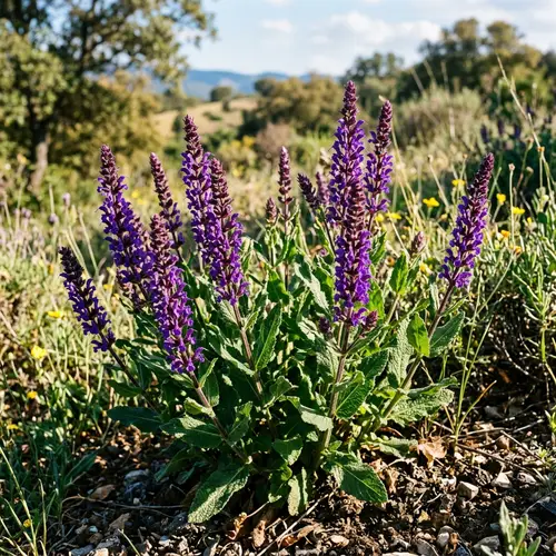 Realistic Salvia Plants: Capturing Beauty and Structure