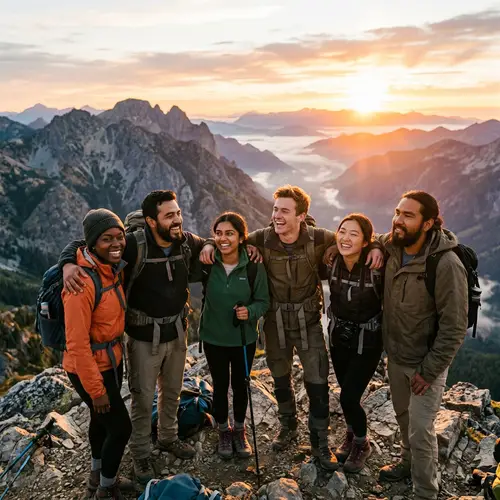 Heartfelt Moments: Mountain Peak Sunrise Adventure