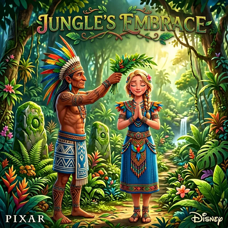 Pixar Jungle Cover: Young Woman in Prayer